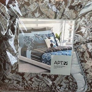 Apt. 9 Blue and Brown Comforter Set